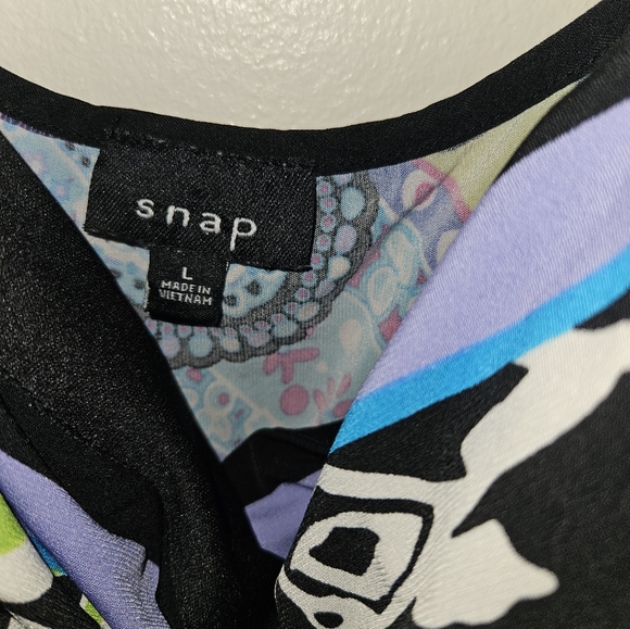 Snap Womans Spaghetti Strap Maxi Dress Size L - Picture 4 of 11